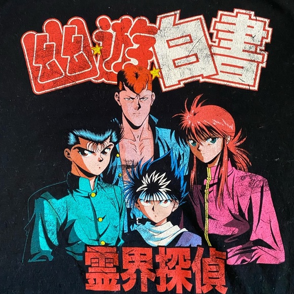 Funimation Black Anime T-Shirt 100% Cotton Size L - Picture 2 of 4